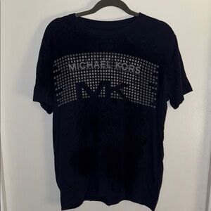 Michael Kors Black Short Sleeve Tee